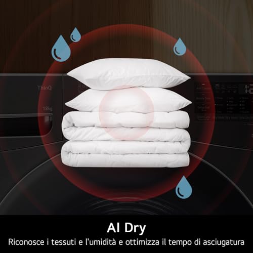 Thumbnail 2 de LG RNX5009NWWB Asciugatrice 9 Kg: AI Dry, Pompa di Calore e Wi-Fi