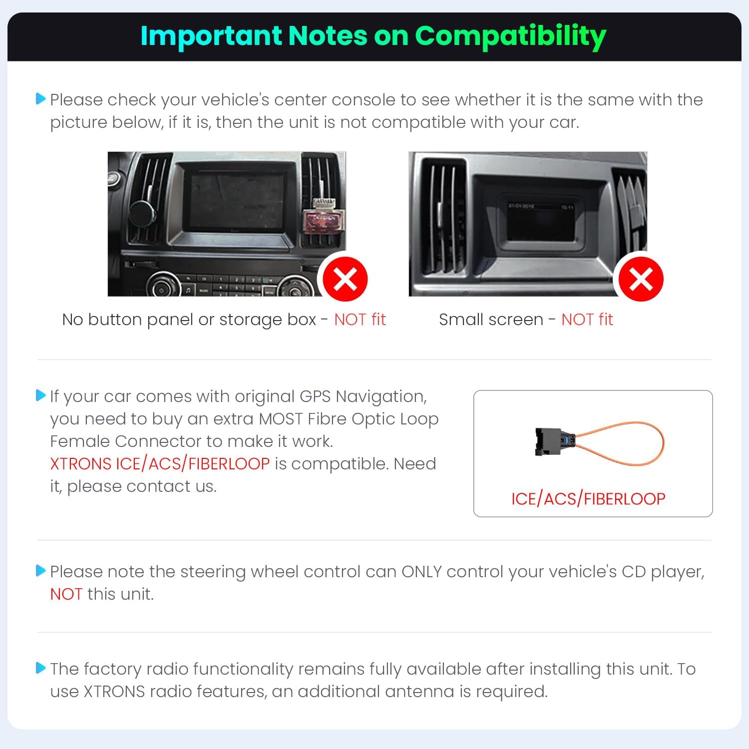 Thumbnail 2 de XTRONS 7" Android Car Stereo for Freelander 2 (2007-2012) with 4GB RAM, 64GB ROM, IPS HD Screen and 4G LTE
