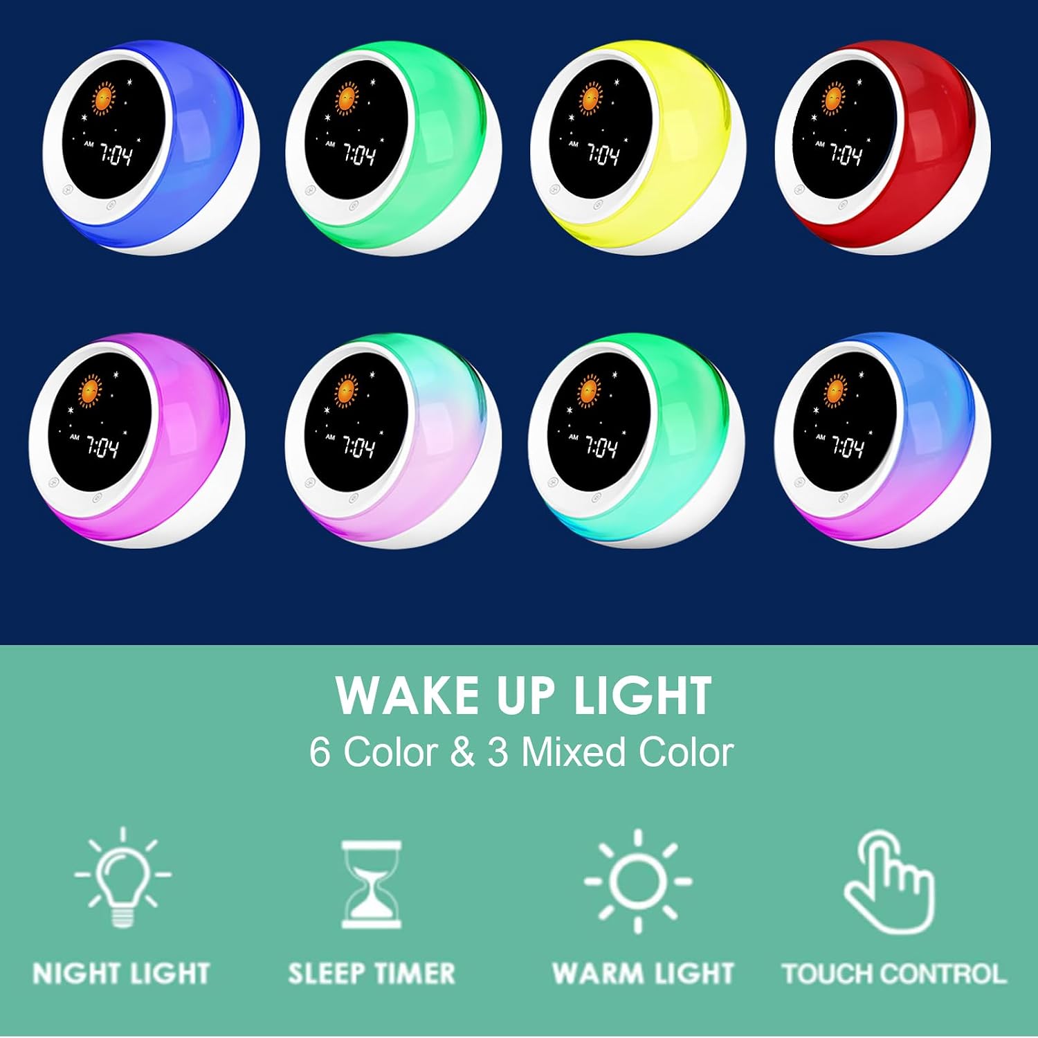 Thumbnail 2 de I·CODE Sun & Moon Rise Alarm Clock