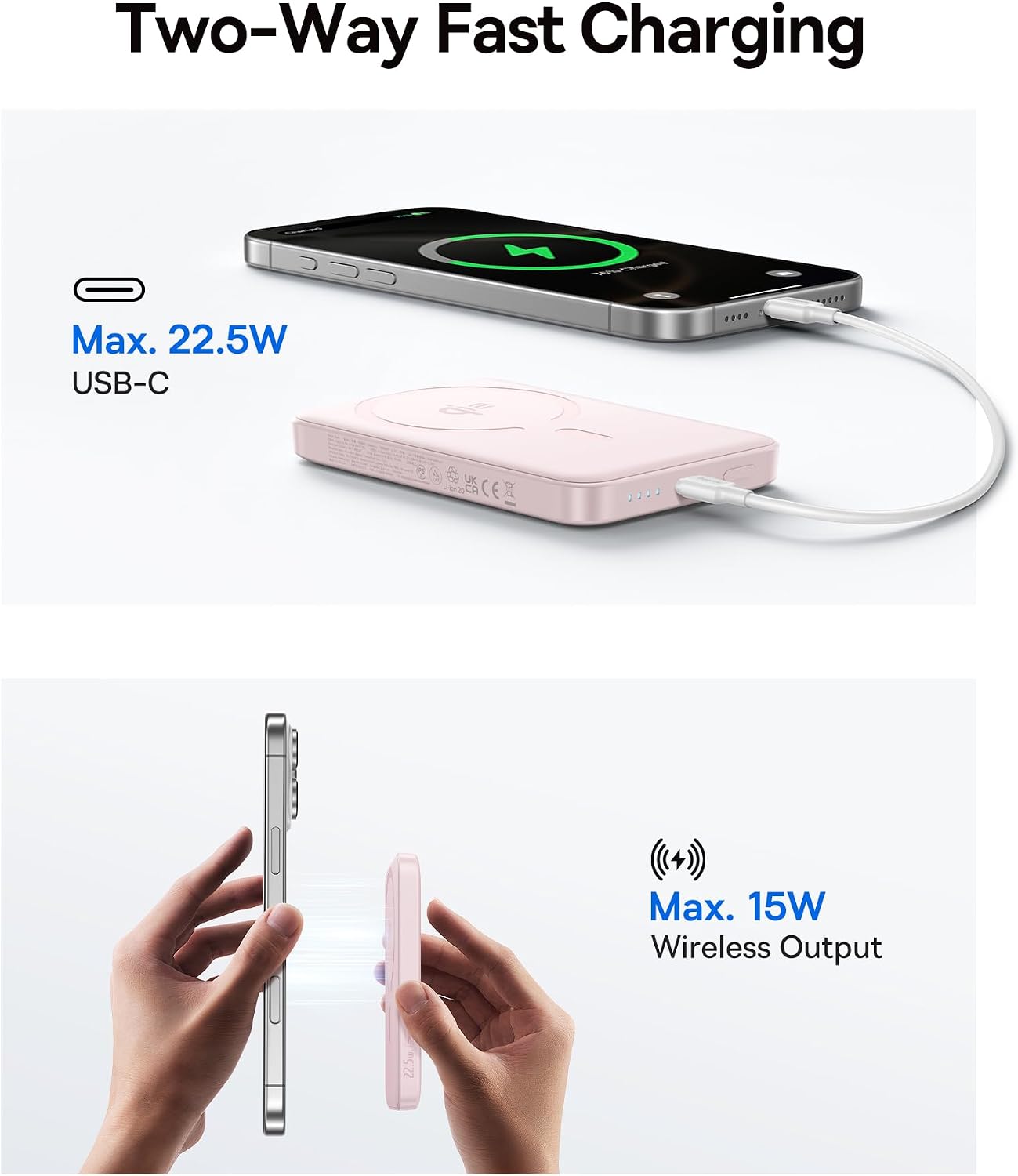 Thumbnail 4 de Baseus E00285 Qi2 Magnetic Power Bank, 10,000mAh, 15W Wireless