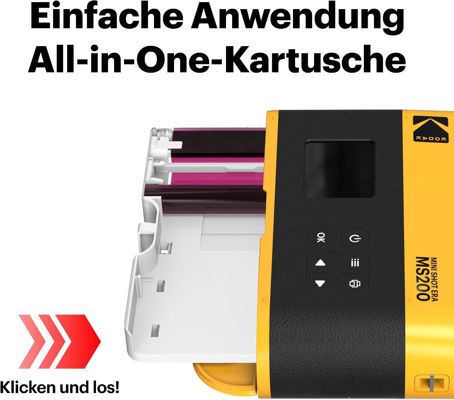 Thumbnail 4 de Kodak Mini Shot 2 ERA 4PASS 2-in-1 Sofortbildkamera und Fotodrucker – kompakt, flexibel und mit Druckqualität in Premium-Optik