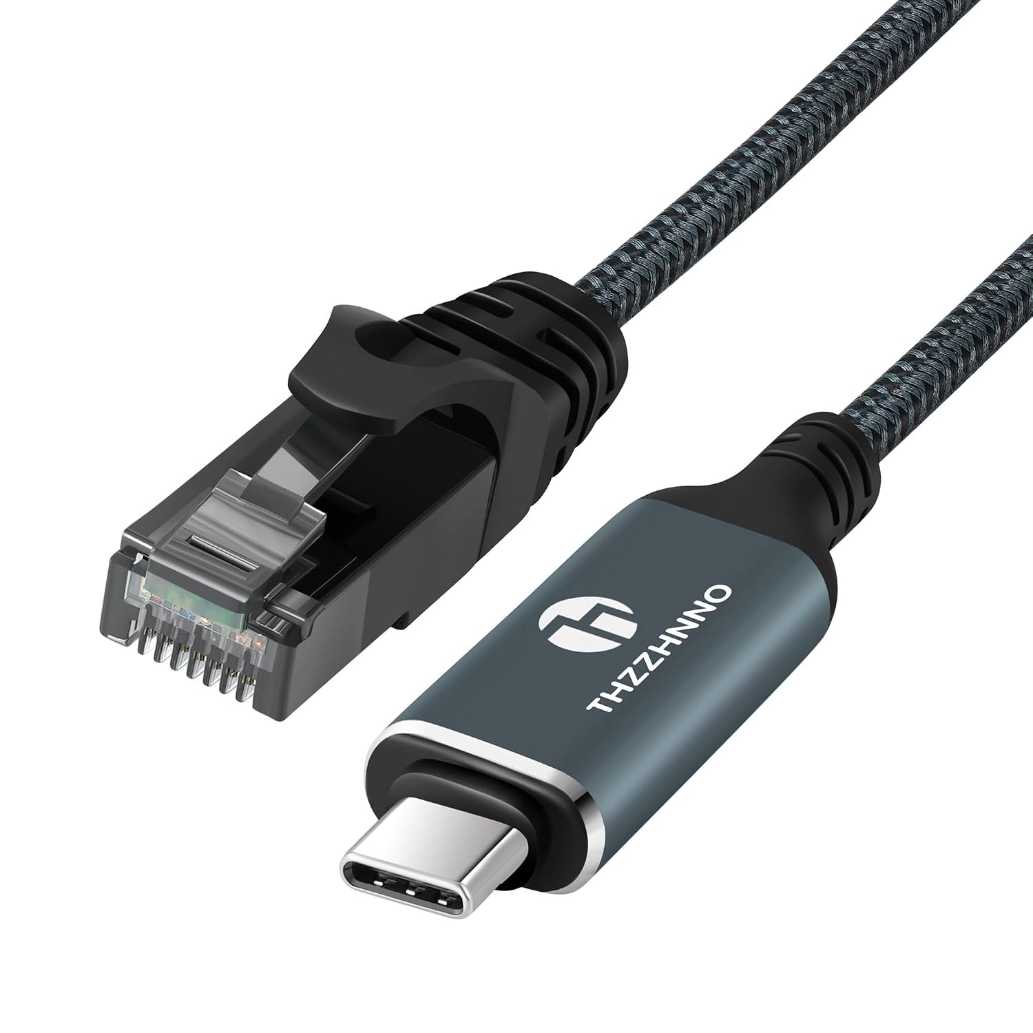 Detalle de Thzzhnno Cavo Adattatore USB C a Ethernet 3m: RJ45 1 Gbps, USB-C a Gigabit LAN, compatibile Thunderbolt 3/4