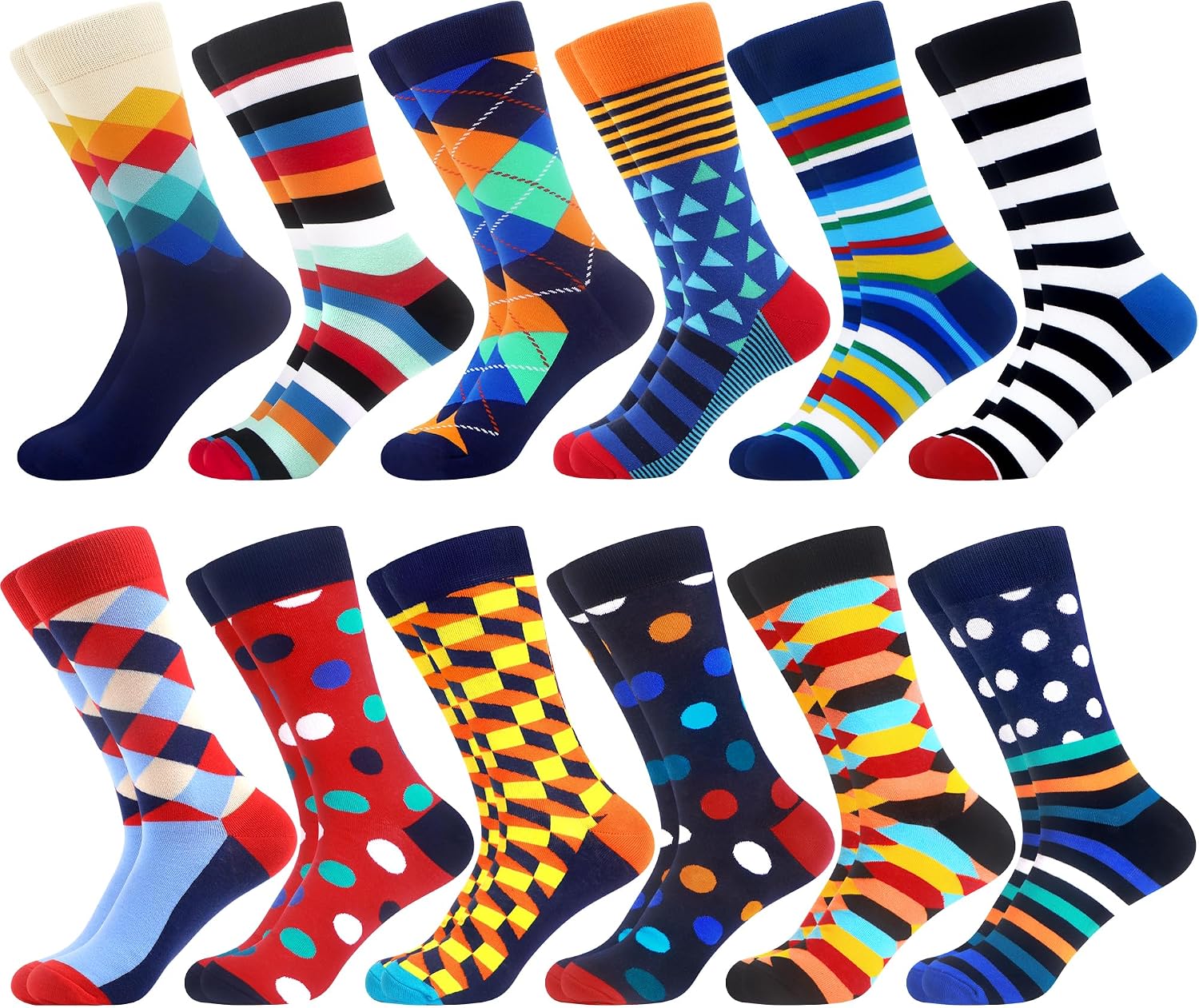 Thumbnail 2 de WeciBor 12 Paar Bunte Socken
