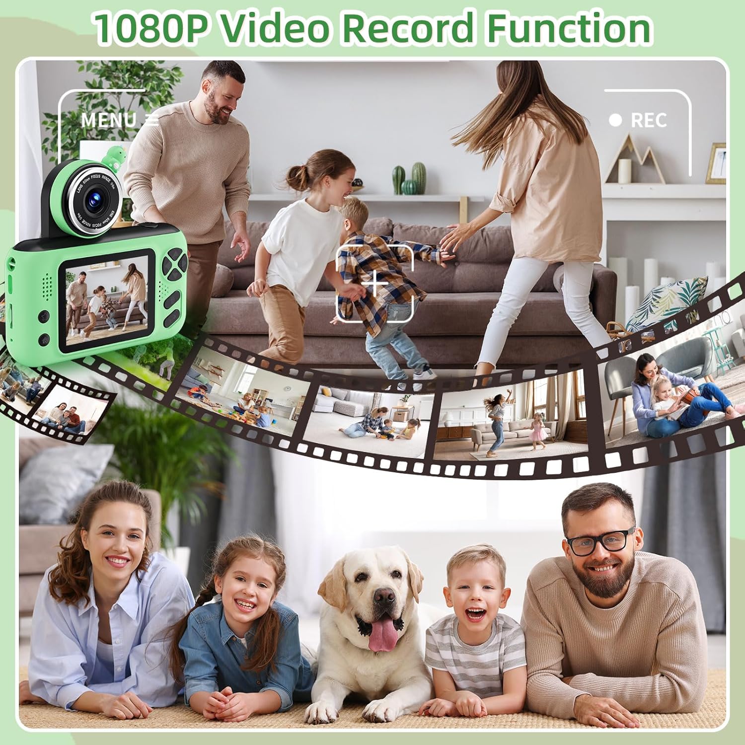 Thumbnail 6 de Makolle Kids Camera: 180° Flip Selfie Cam with 32GB Card for Kids Aged 3–10
