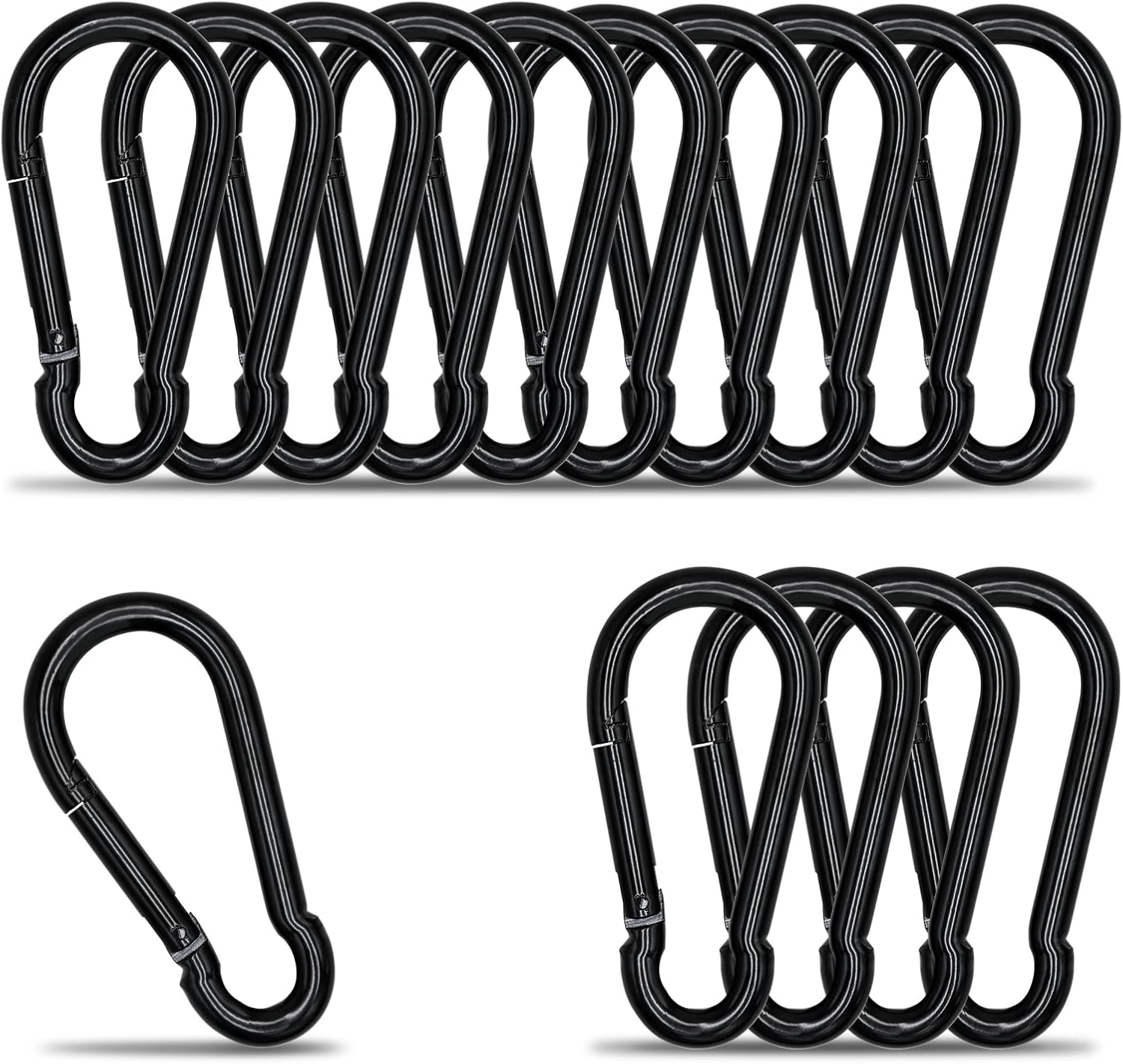 KINLINK 3.15-inch Carabiner Clip pack (15) 🧗♀