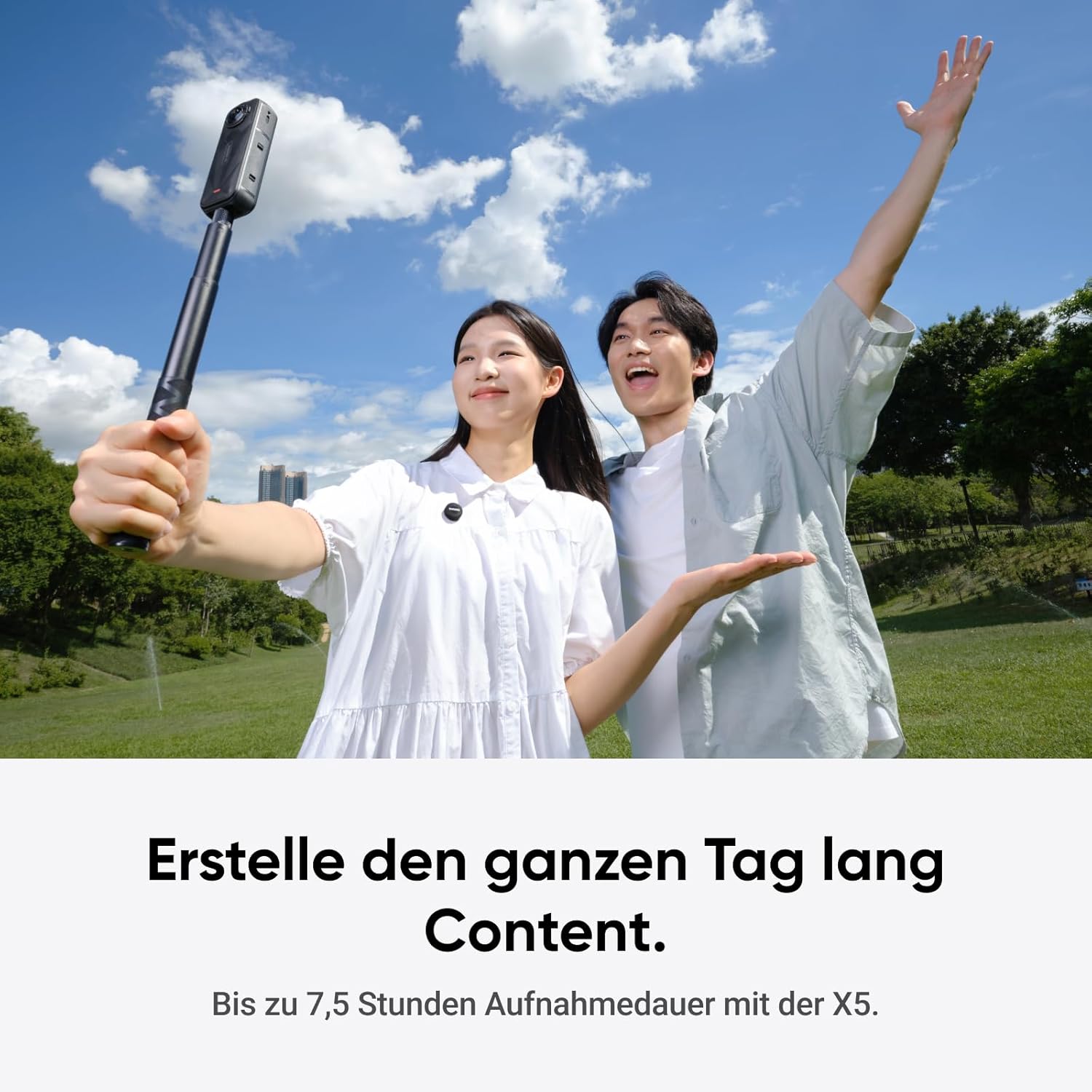 Thumbnail 6 de Insta360 Mic Air Transmitter – ultraleichtes Drahtlos-Mikrofon-System (7,9 g) für X5/X4/X4 Air, Ace Pro 2 und GO Ultra