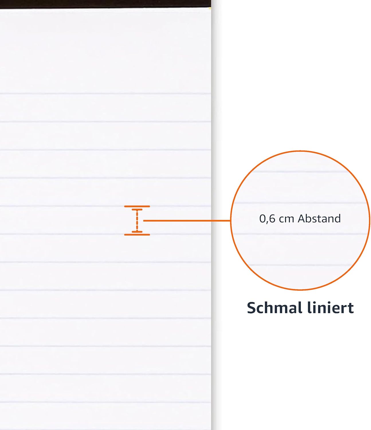 Thumbnail 2 de Amazon Basics Notizblock-Set, legal/breit liniert, A5 (12,7 x 20,3 cm), 50 Blatt pro Block, Packung 12