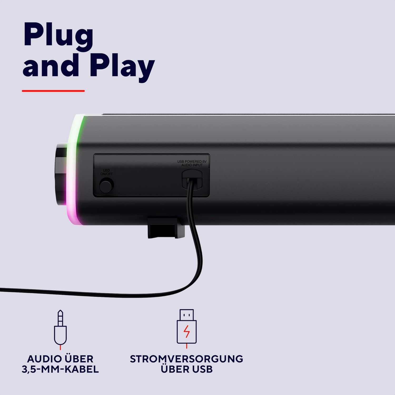 Thumbnail 5 de Trust Liro Soundbar 12 W PC Lautsprecher