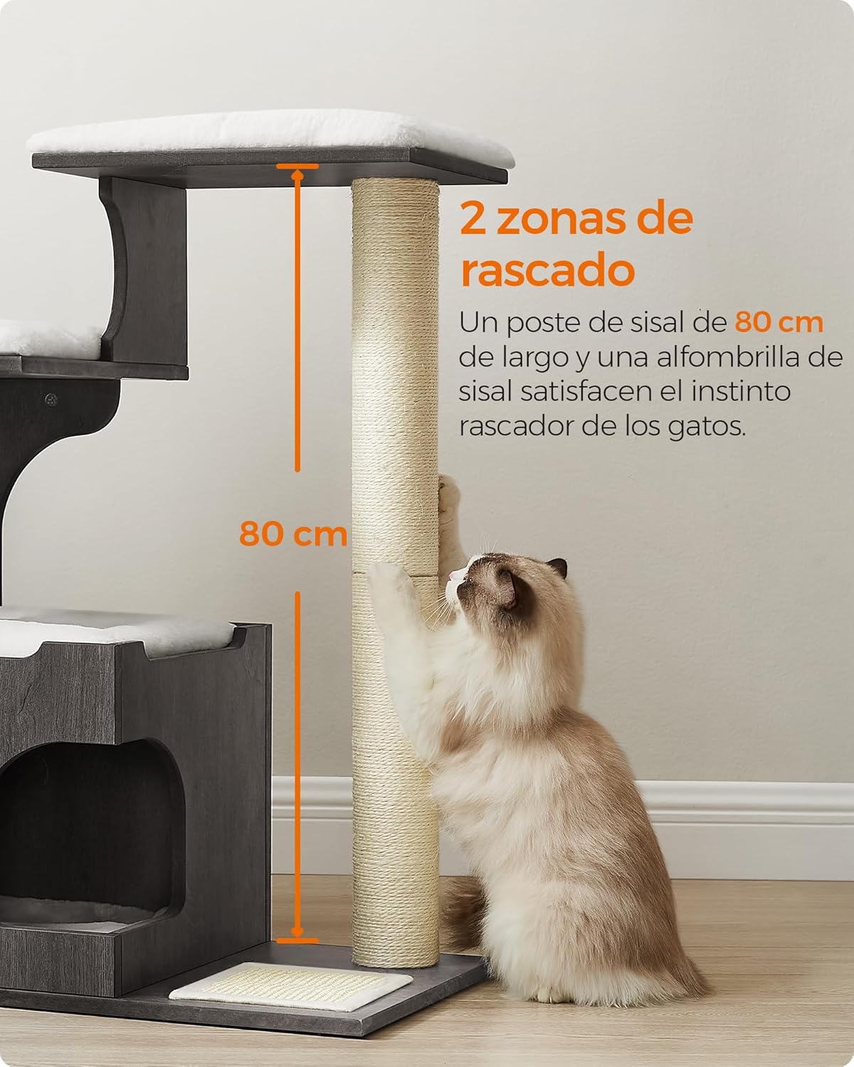 Thumbnail 4 de Feandrea Árbol de Gatos 86 cm Gris