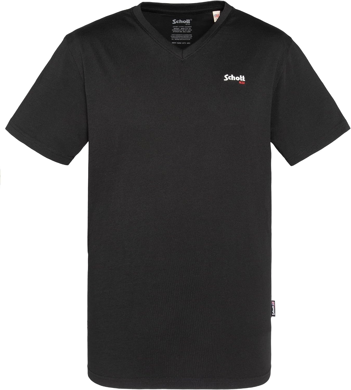 Detalle de Schott NYC Tscasualv T-Shirt Homme – Lot de 1