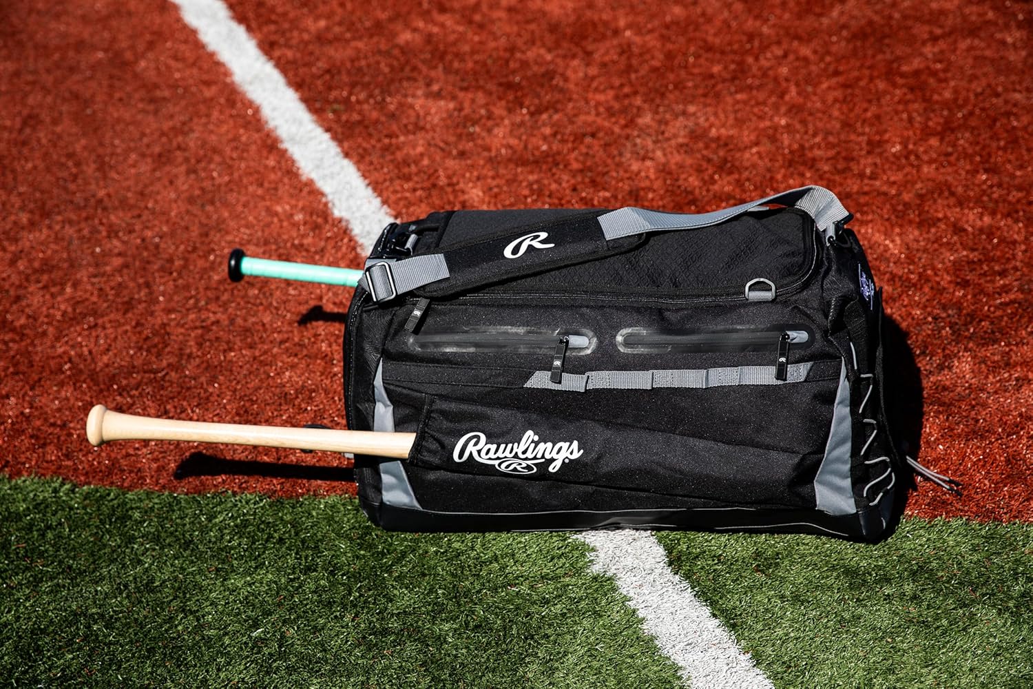 Detalle de Rawlings MACH Hybrid Backpack/Duffle Equipment Bag for Baseball & Softball