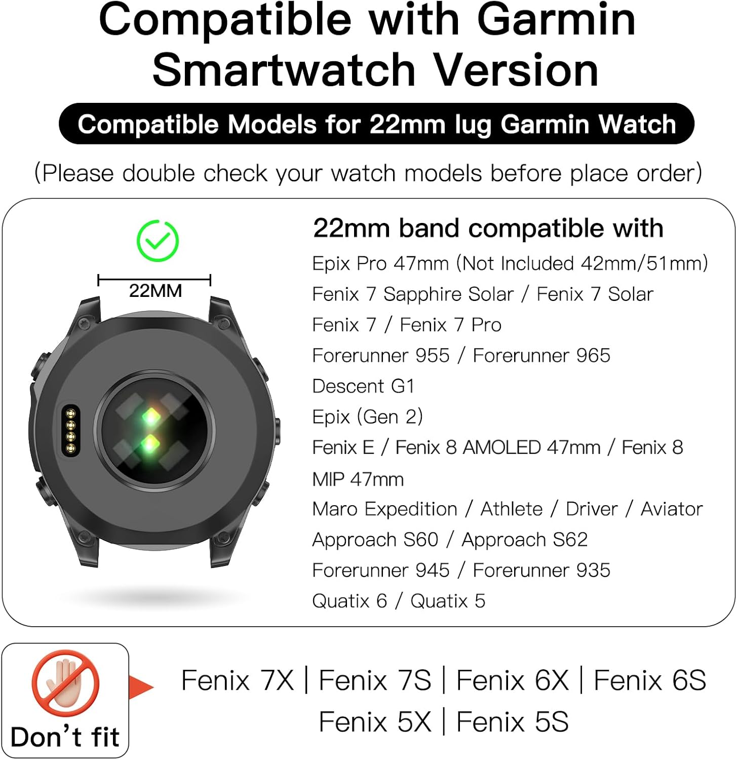 Detalle 2 de OVERSTEP Strap for Garmin Fenix 8 47mm replacement band