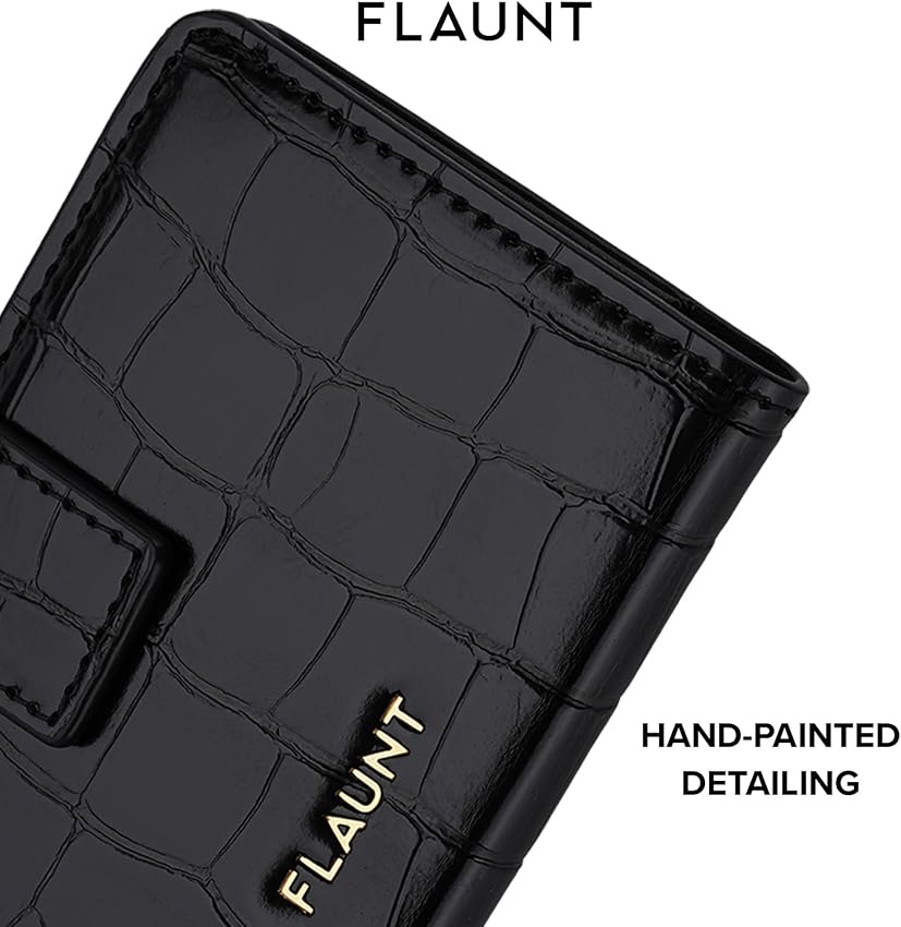 Thumbnail 2 de FLAUNT MagSafe Phone Wallet Crocodile Faux Leather