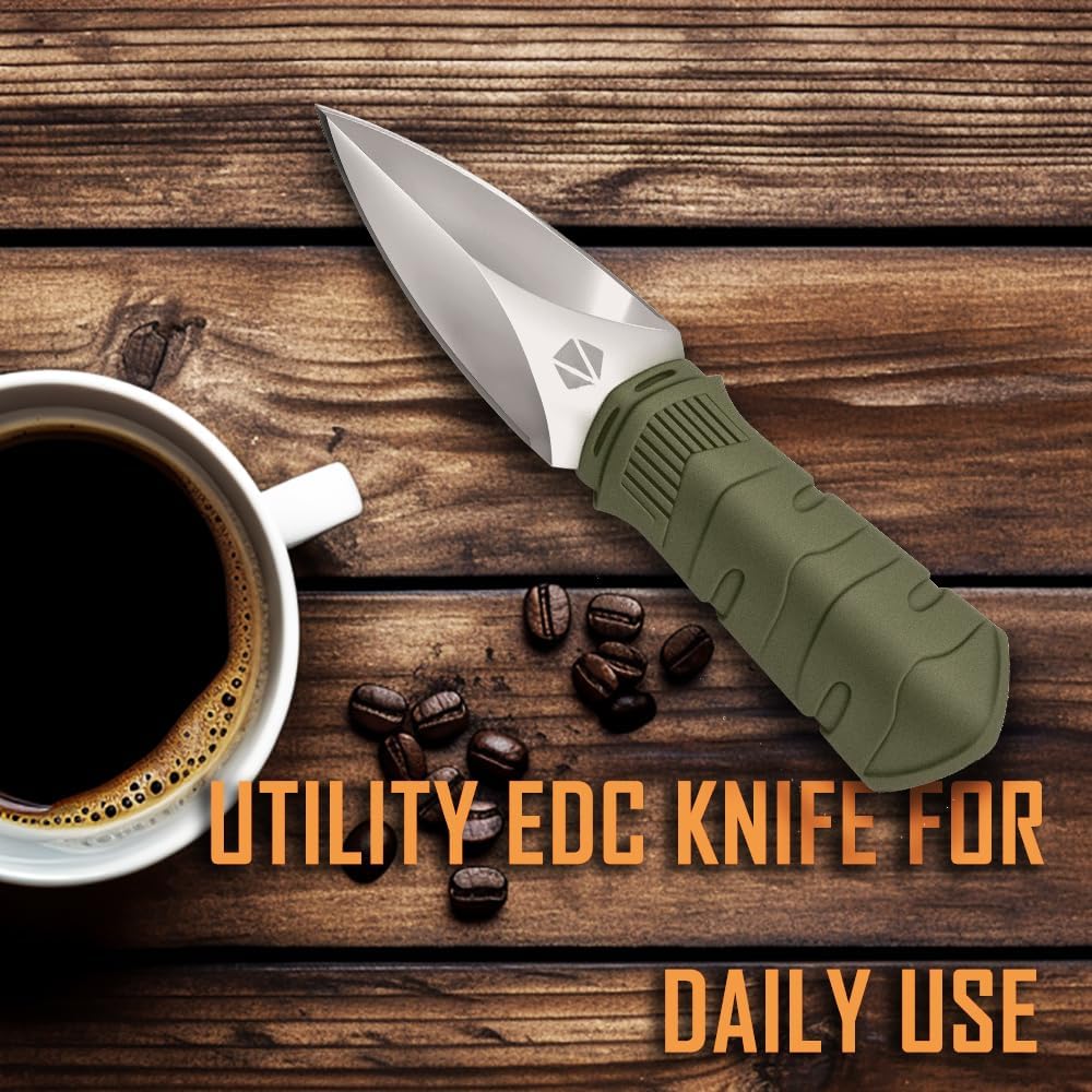 Detalle 1 de REAT Mini EDC Fixed-Blade Knife, 440C Steel