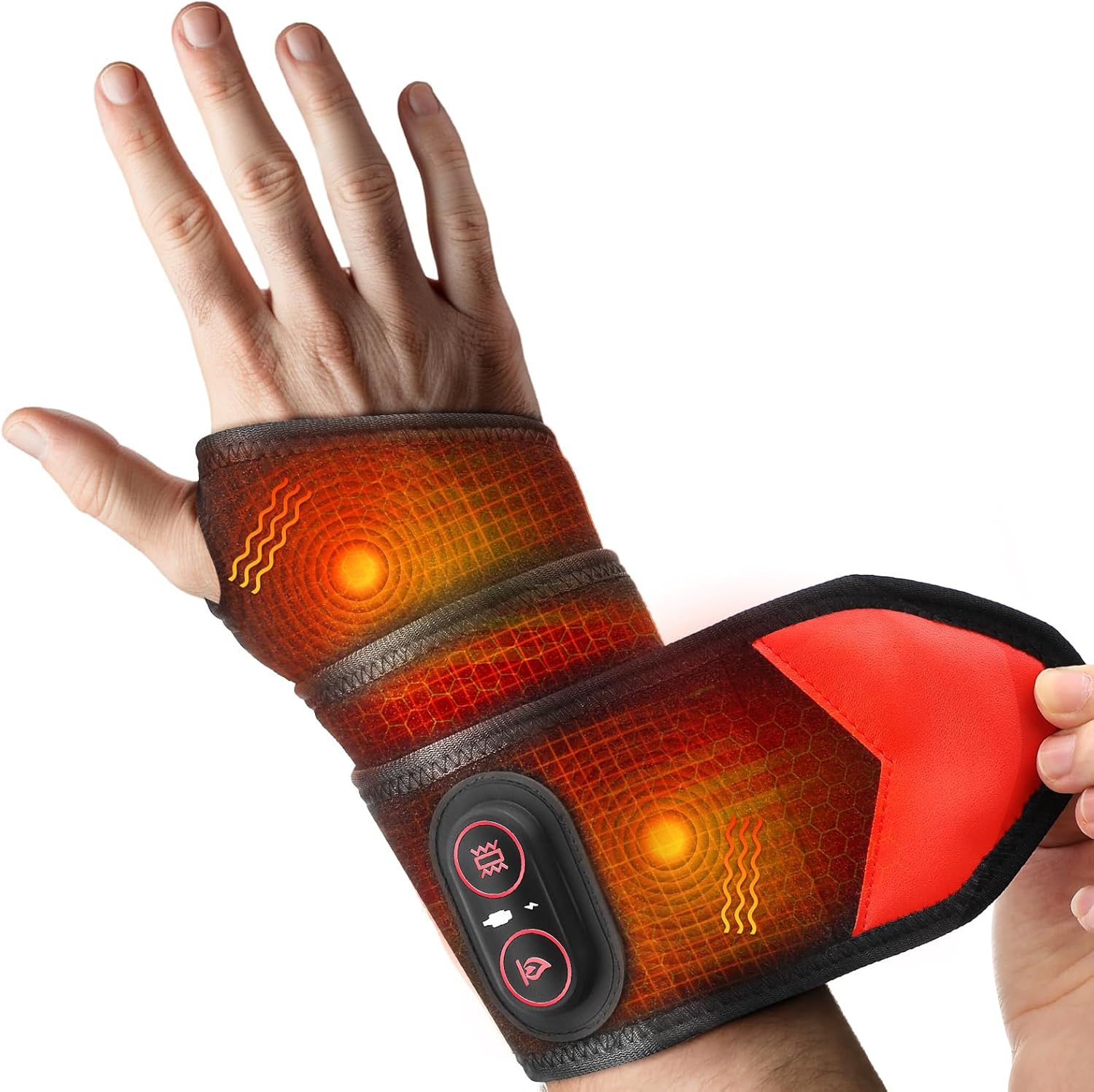 Detalle de Cordless Arm Heating Pad 3‑mode wrist brace