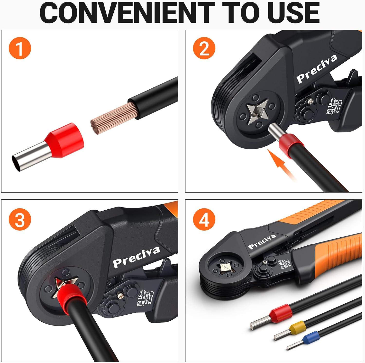 Thumbnail 5 de Preciva PR16-4 pince à sertir 0,08–16 mm² 🛠