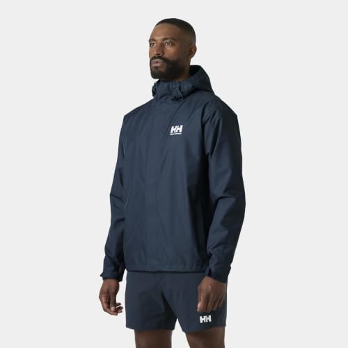Detalle de Helly Hansen Seven J Chaqueta impermeable para hombre XL en azul marino