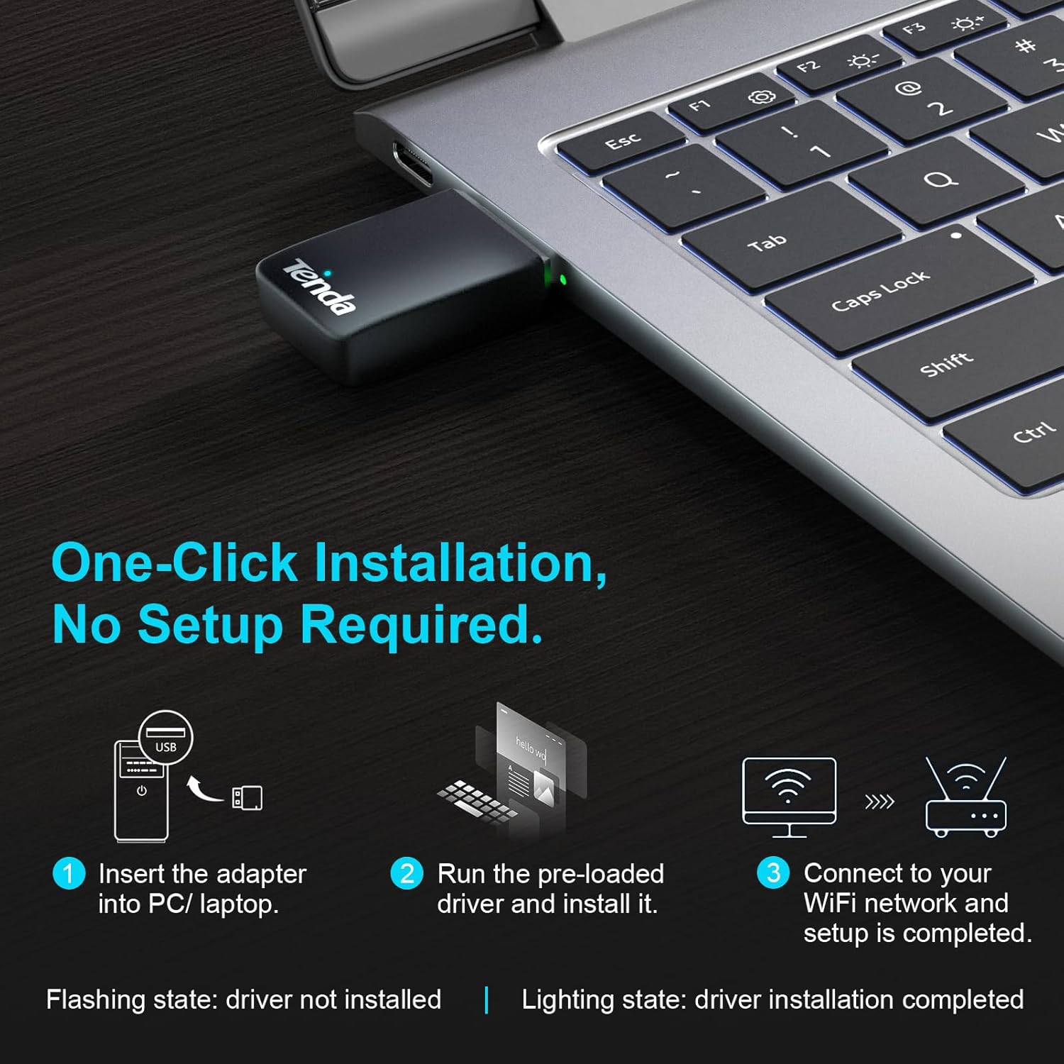 Thumbnail 6 de Tenda AX900 USB WiFi Adapter 900Mbps 📶