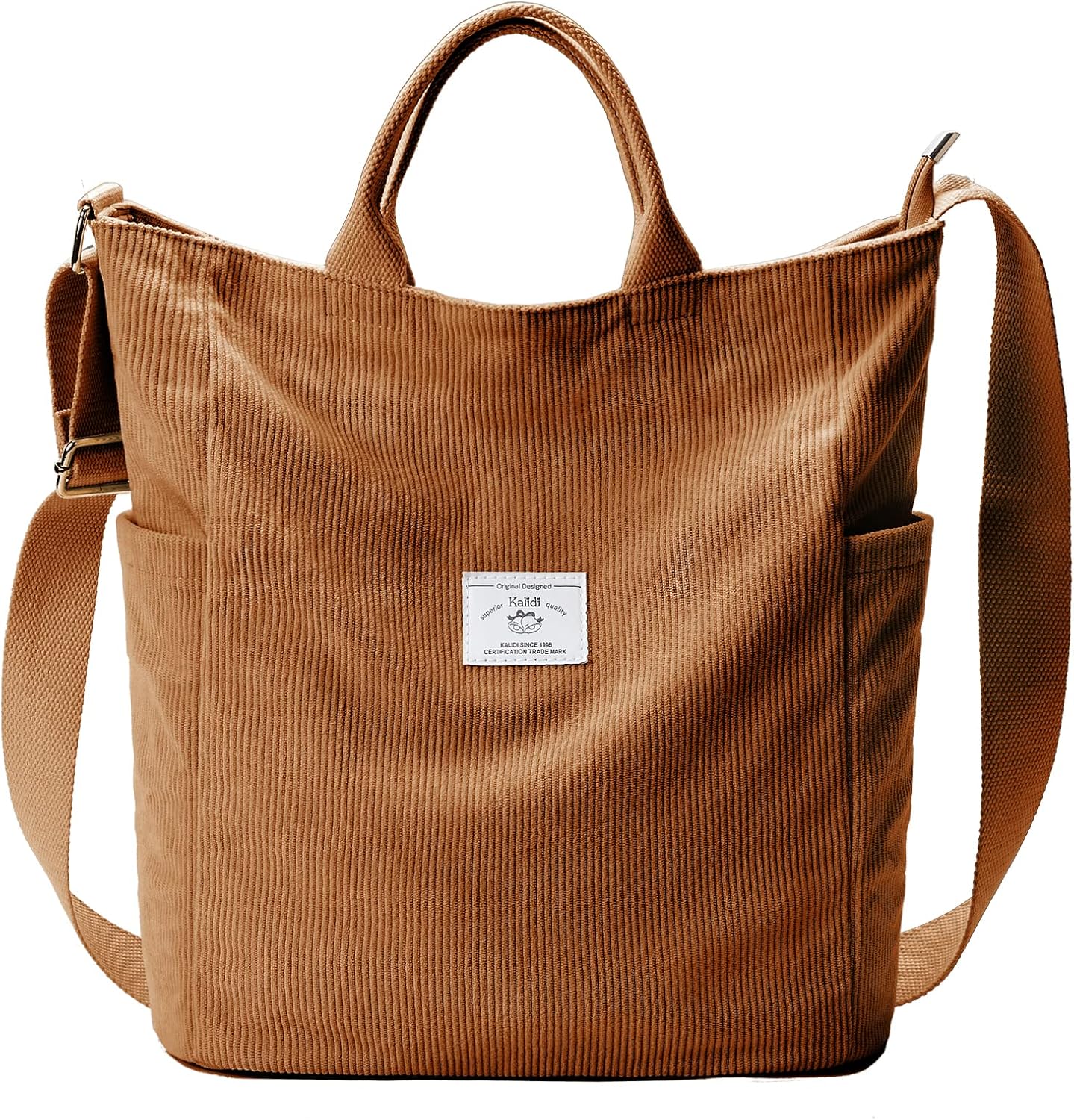 Detalle de KALIDI Corduroy hobo bag 38 x 30.5 cm