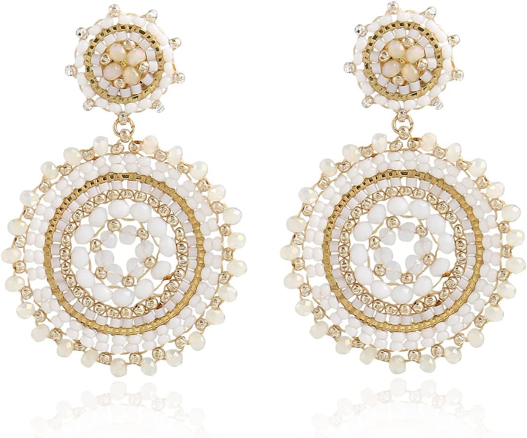 Detalle de Damen-Perlenohrringe Sommer Strand Boho
