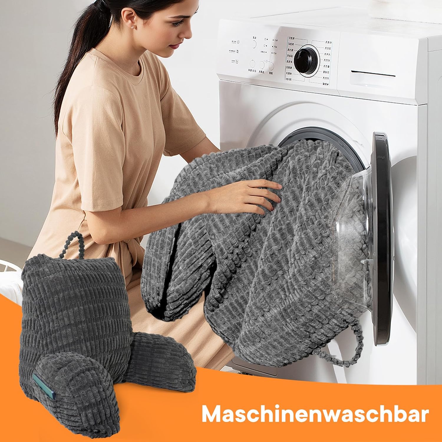 Thumbnail 3 de HYZCXPL Lesekissen für Bett und Sofa – Rückenlehne und Armunterstützung zum Lesen, Fernsehen und mehr