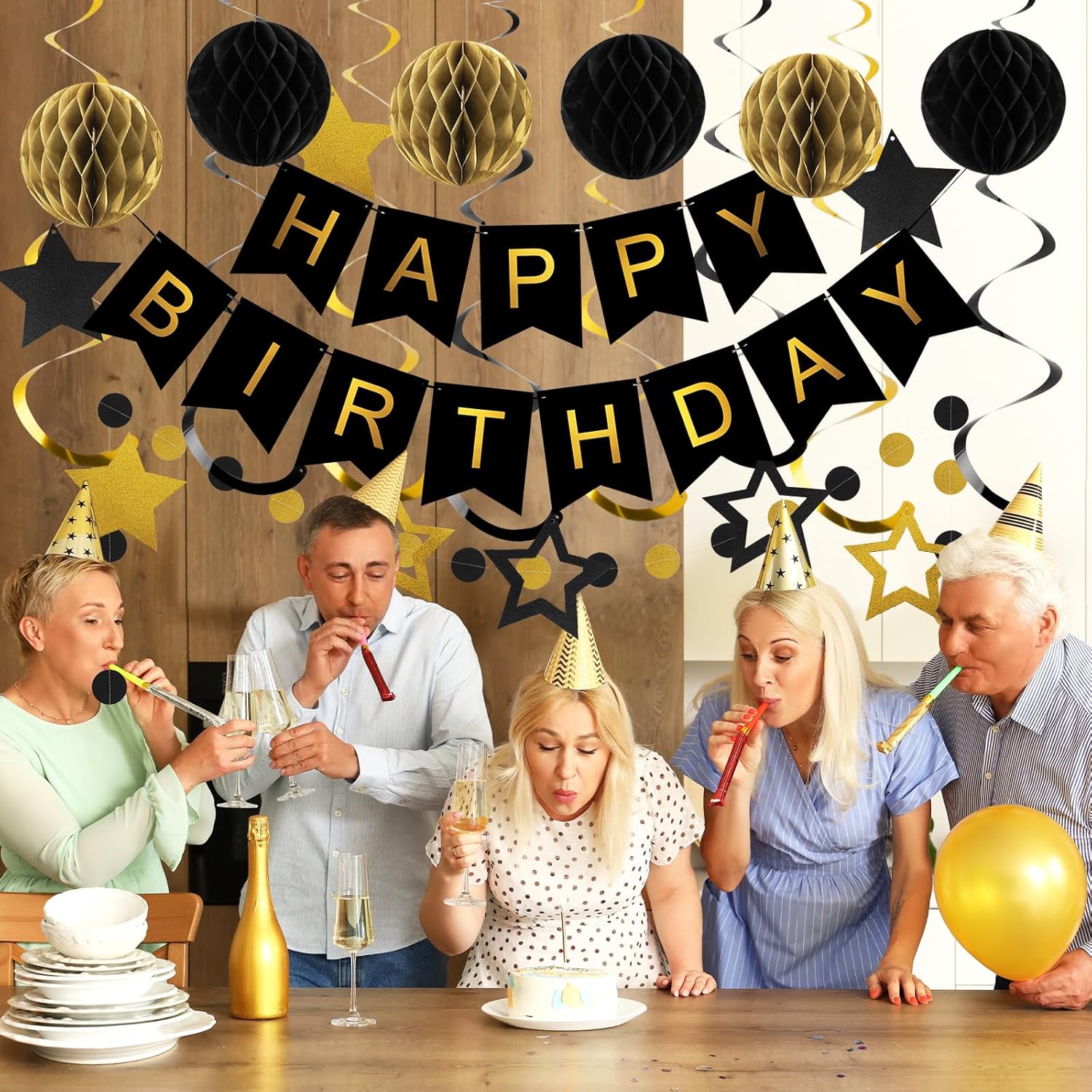 Thumbnail 4 de Meowtastic Birthday Decorations Banner with Stars ๐