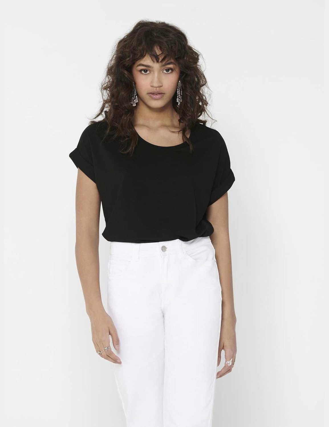 Thumbnail 1 de ONLY Female Top ONLMOSTER Top – modernes O-Kragen Kurzarmshirt von ONLY