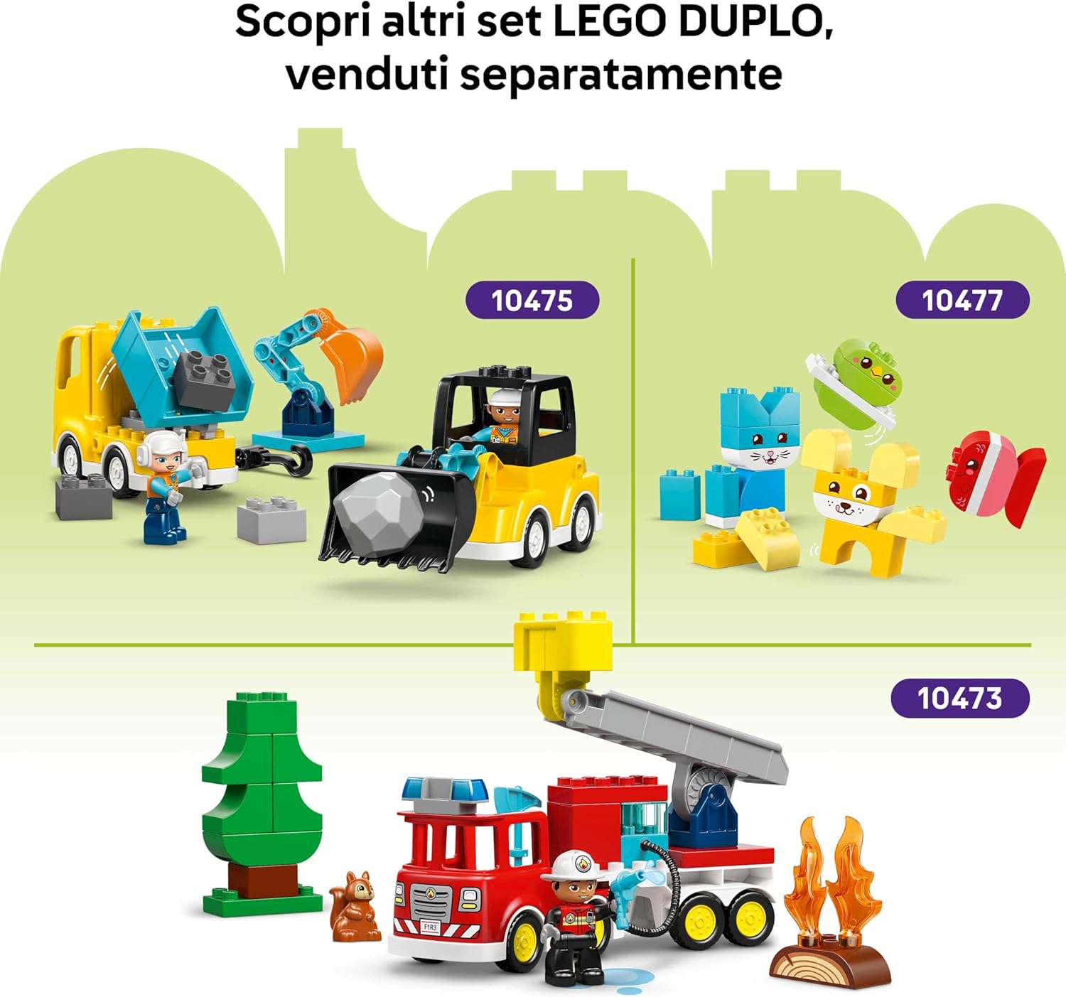 Thumbnail 6 de LEGO DUPLO Veicoli Creativi 10474 – Gioco Didattico per Motricità Fine e Scoperta dei Veicoli per Bambini dai 12 mesi