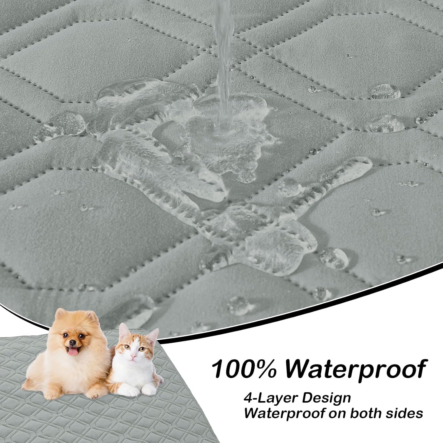 Detalle 2 de Homaxy Hundedecke wasserdicht 203x173 cm – Zwei Seiten, waschbar und flexibel einsetzbar