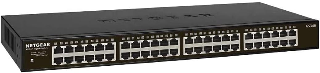 Detalle 2 de NETGEAR GS348 48-Port Gigabit-Ethernet-Switch (unmanaged) für Desktop oder Rack