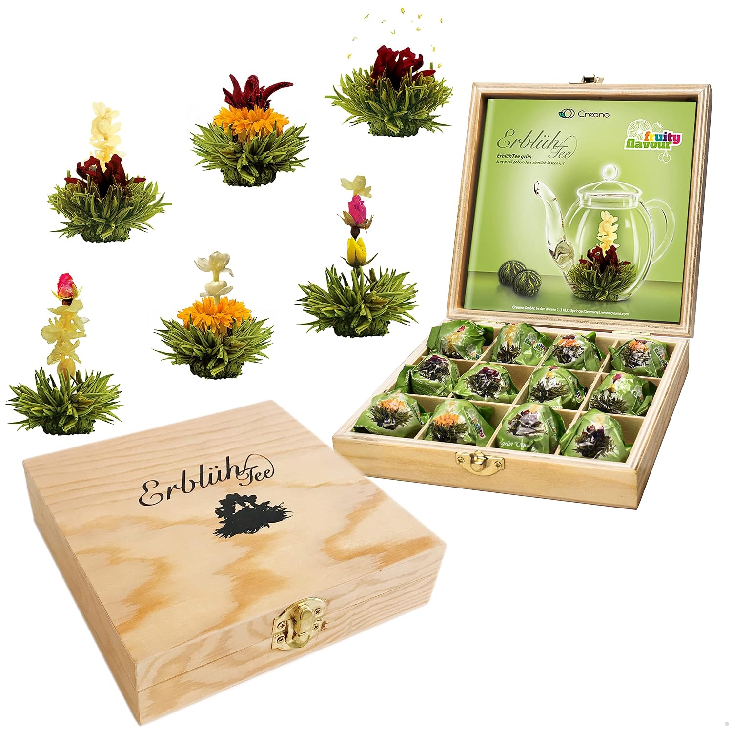 Detalle de Creano Teeblumen Geschenkset 12er Pack
