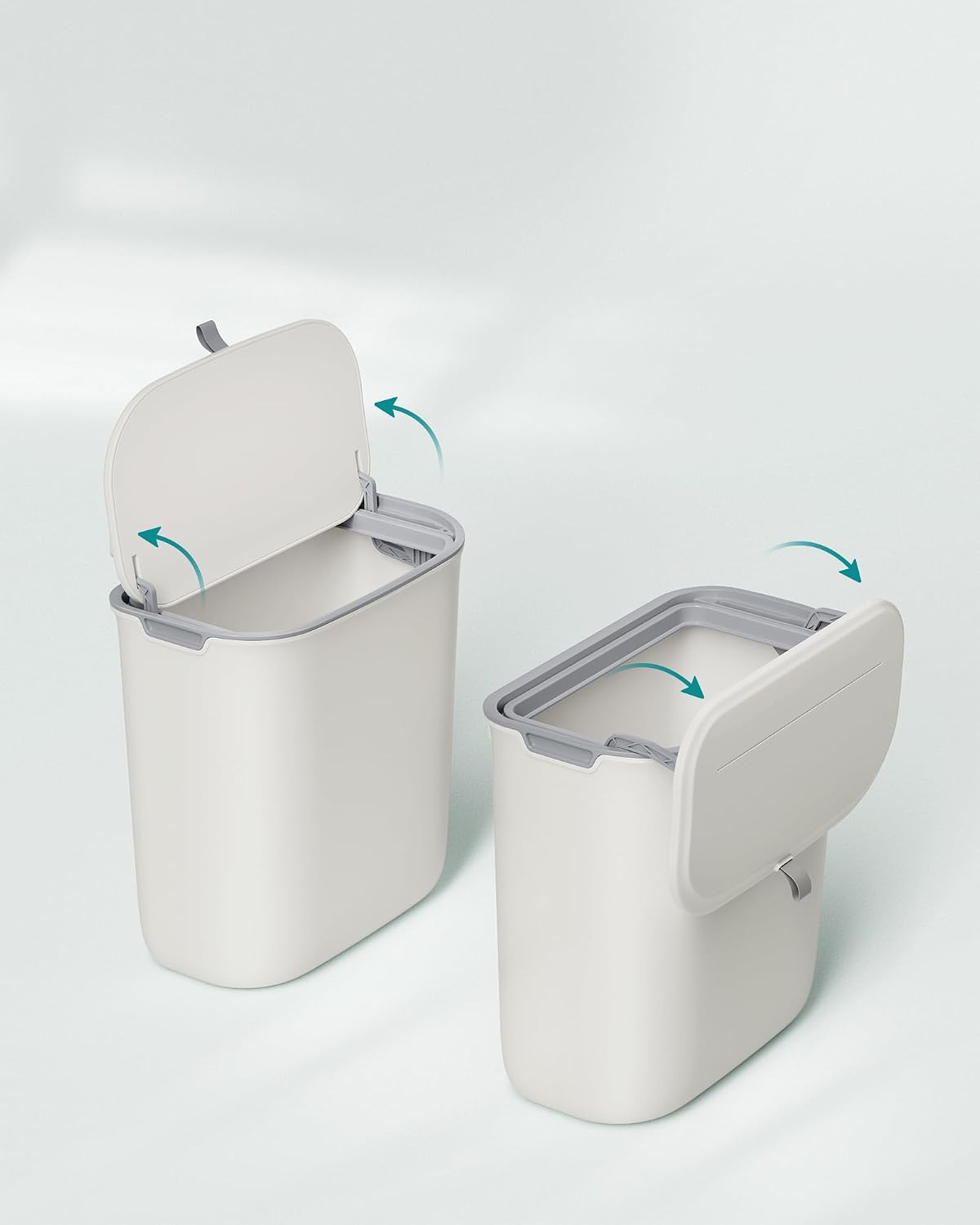 Detalle de SONGMICS PUNKOOL Collection LTB820W9 hangende afvalbak, 9 liter