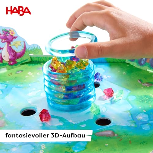 Detalle de Funkelschatz – Kinderspiel des Jahres 2018 von HABA: Interaktives 3D-Fantasiespiel für Familien