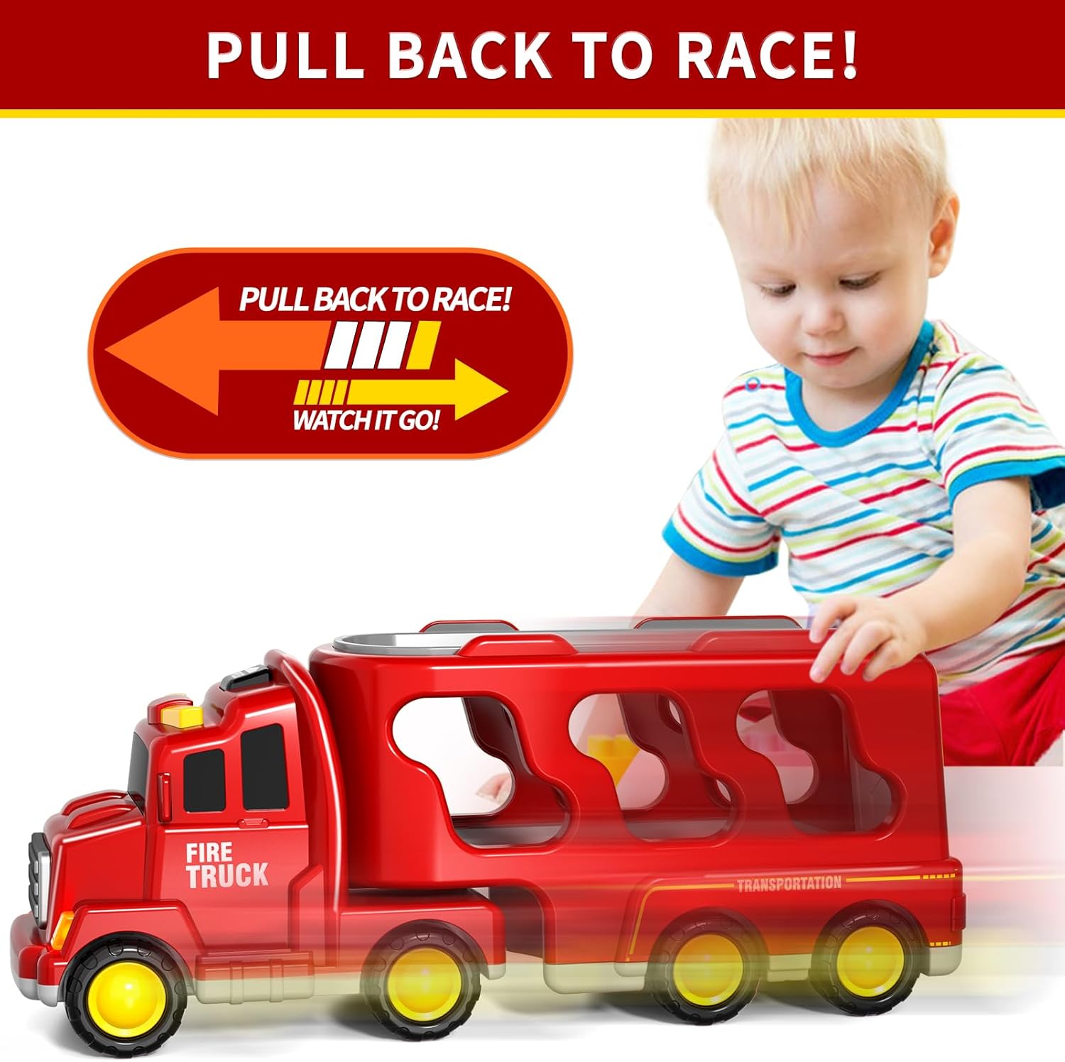 Thumbnail 2 de BLmukce Todder Fire Engine 5-in-1 Trucks