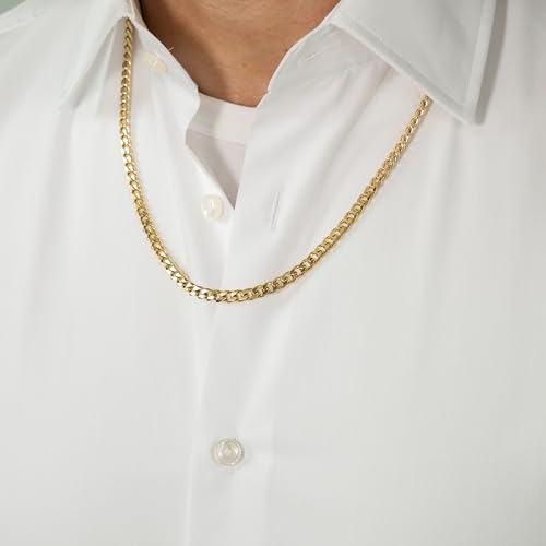 Detalle de BOSS Jewelry Men's Chain for HIM Collection Necklace in Yellow Gold IP – 61cm (Model 1580173)
