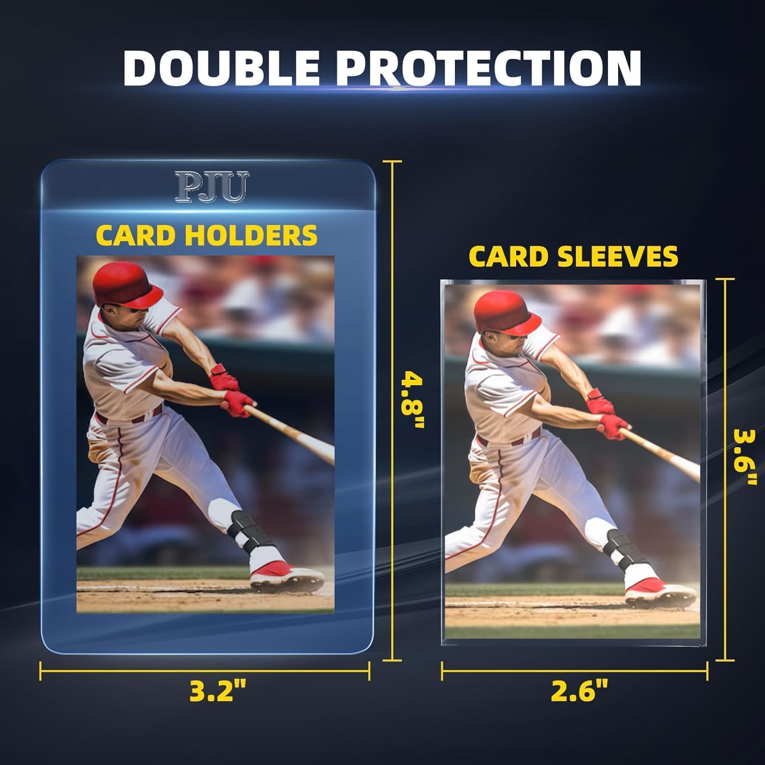 Thumbnail 1 de PJU 100 Ct Semi Rigids Card Holders