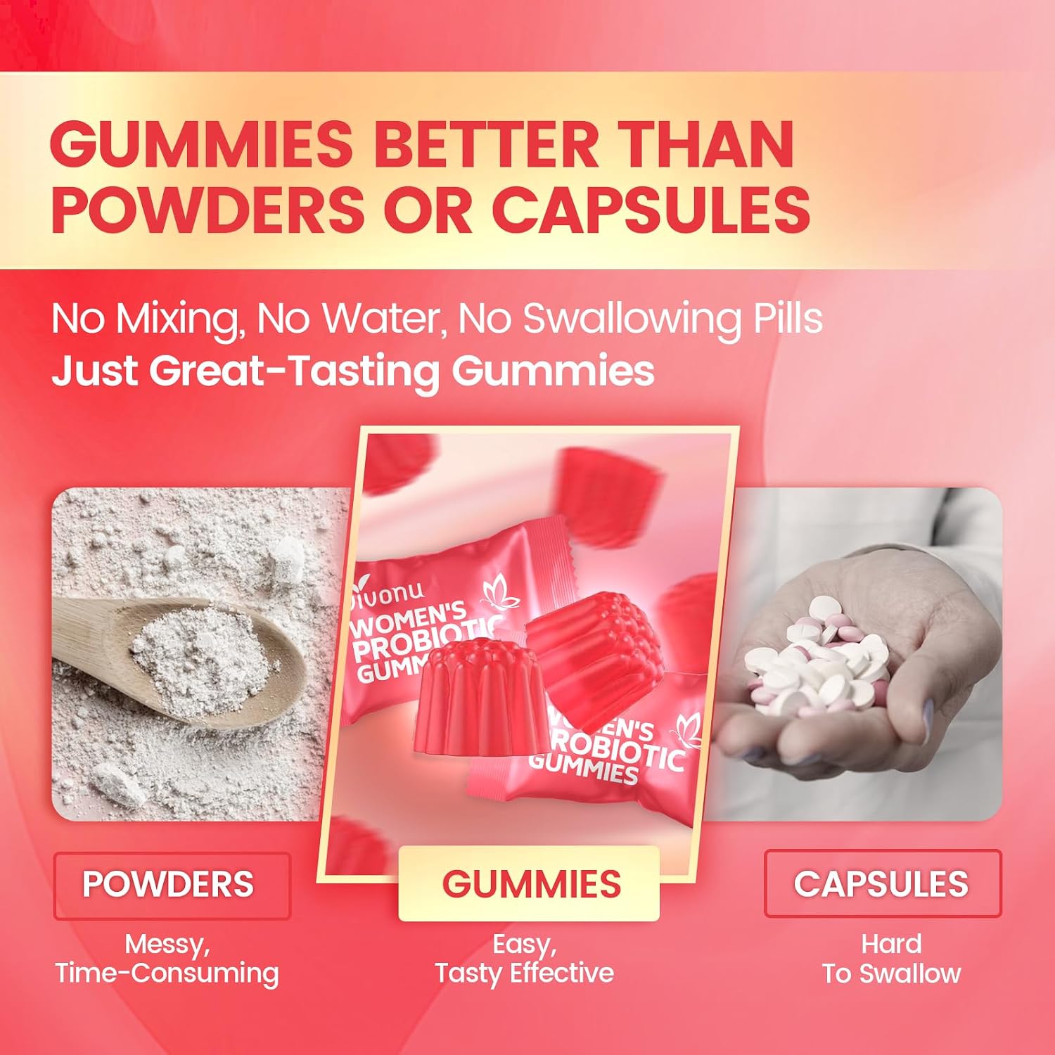 Detalle 1 de VivoNu Vaginale Probiotika Gummies für Frauen 60