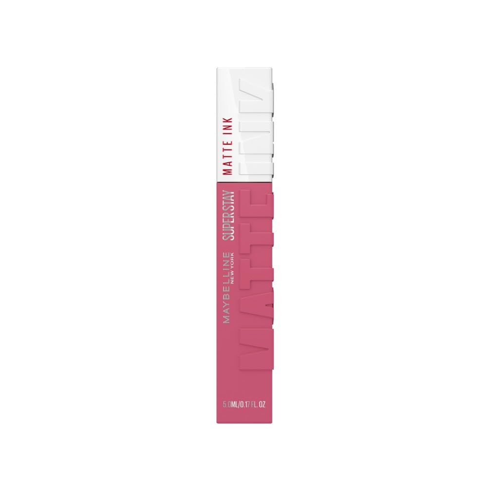 Detalle 2 de Maybelline New York Super Stay Matte Ink Lippenstift flüssig 16H, matt & transferresistent (Nuance 15 Lover) – 5 ml