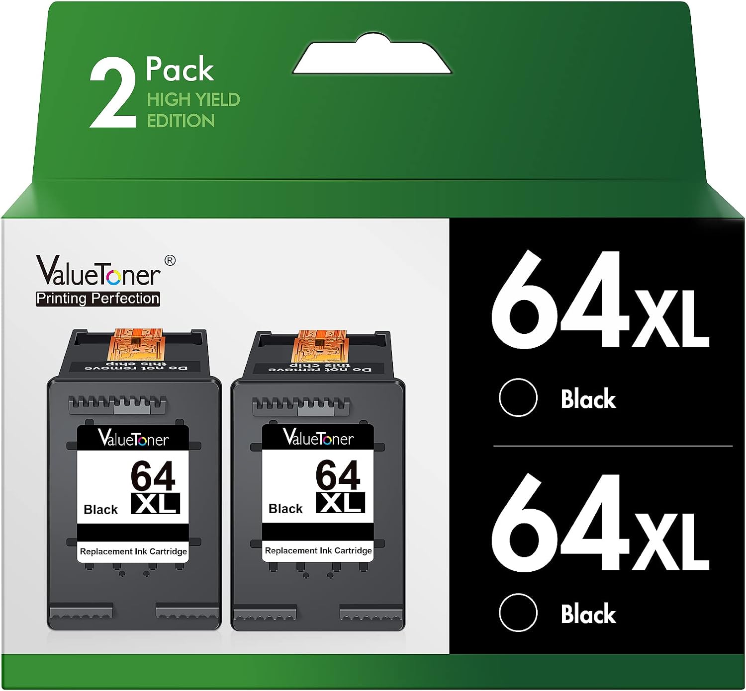 Detalle de Valuetoner Black Ink Cartridge 64XL