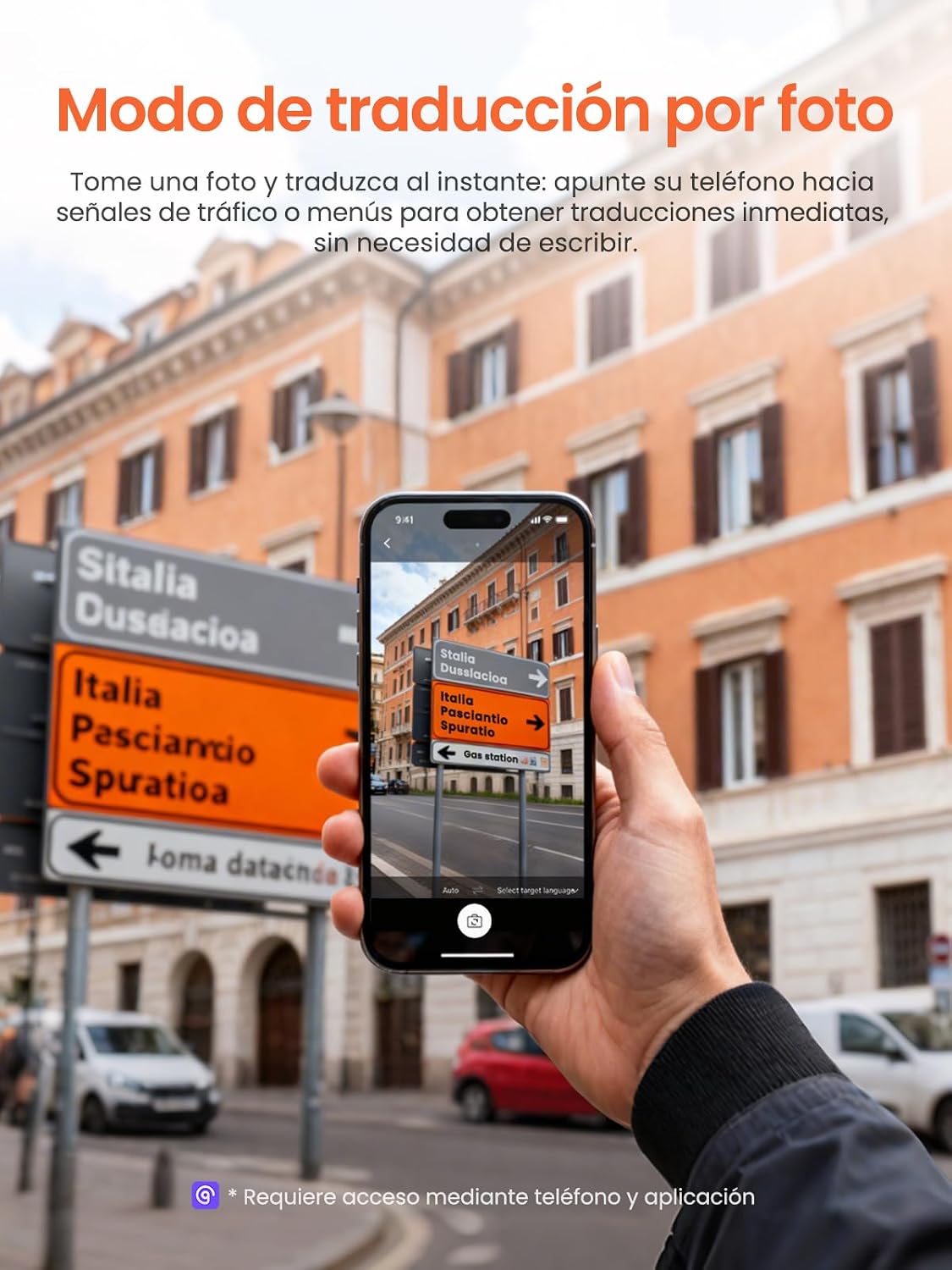 Detalle 2 de NE20 Auriculares traductores Bluetooth 60h