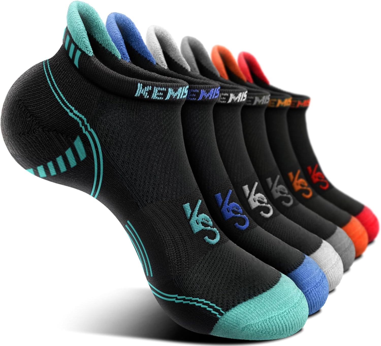 Detalle de KEMISANT Calcetines Tobilleros Hombre 6 Pares