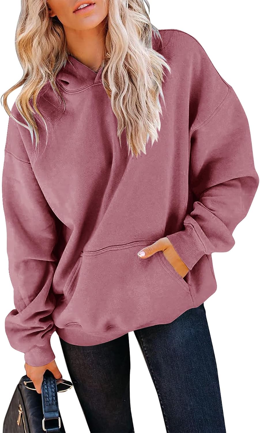 Thumbnail 6 de TICTICMIMI Women's Loose Fleece Hoodie with Pocket