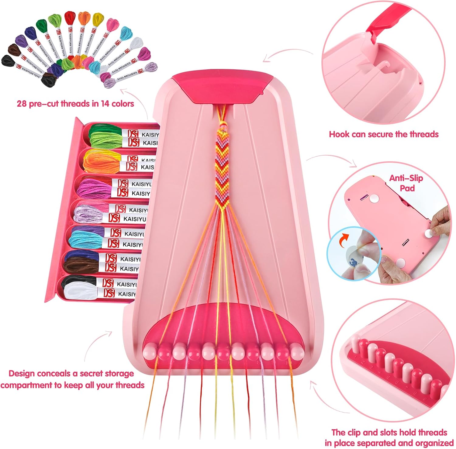 Detalle de Friendship bracelet making kit for kids