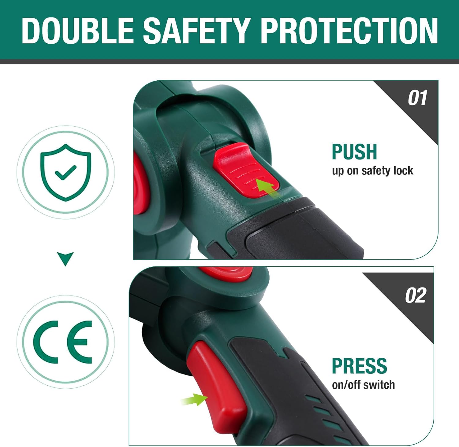 Thumbnail 4 de POSENPRO 12V Cordless Grass Shears: 2-in-1 Hedge Trimmer & Grass Cutter