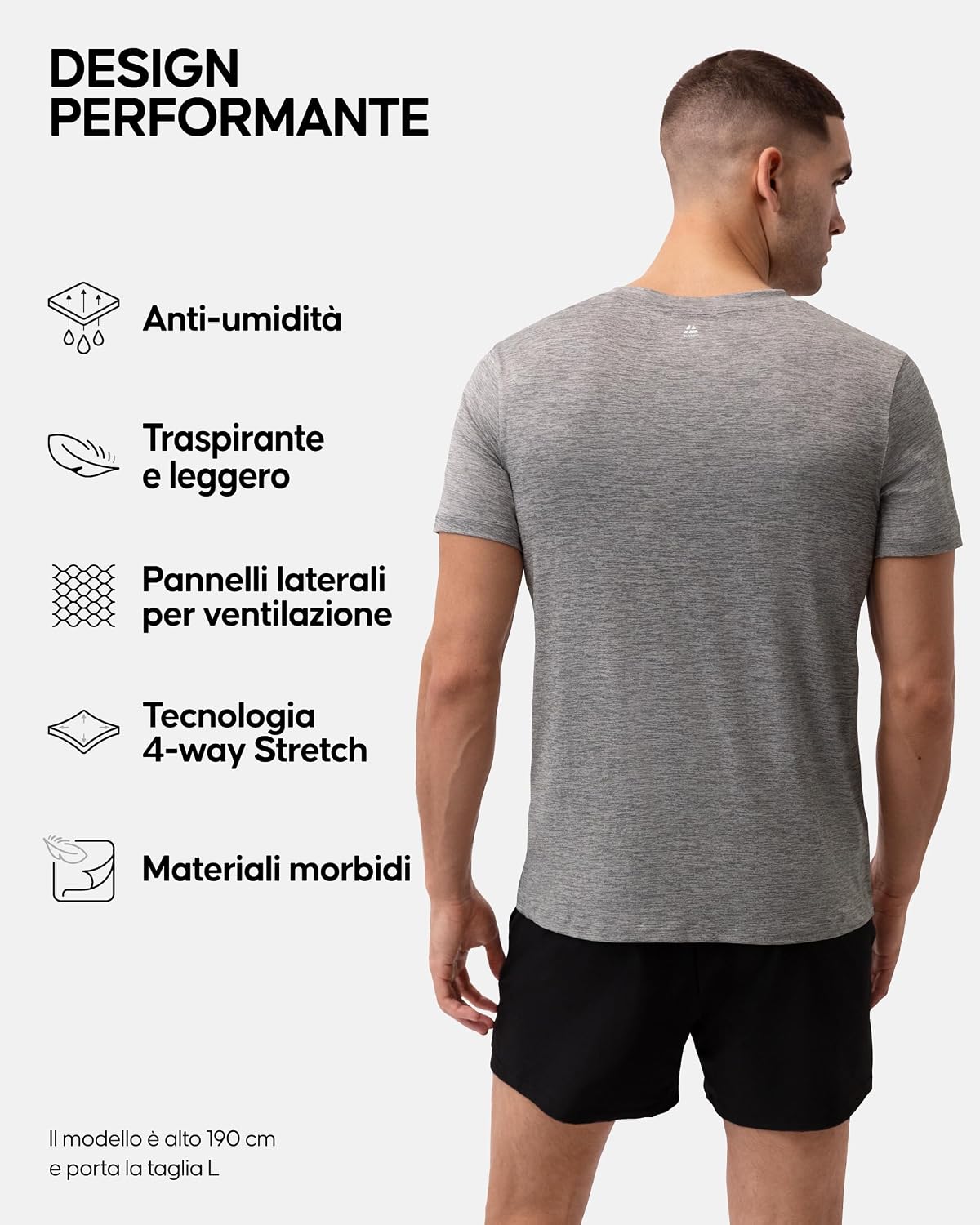 Detalle 1 de Danish Endurance Maglietta Fitness 95% Poliestere