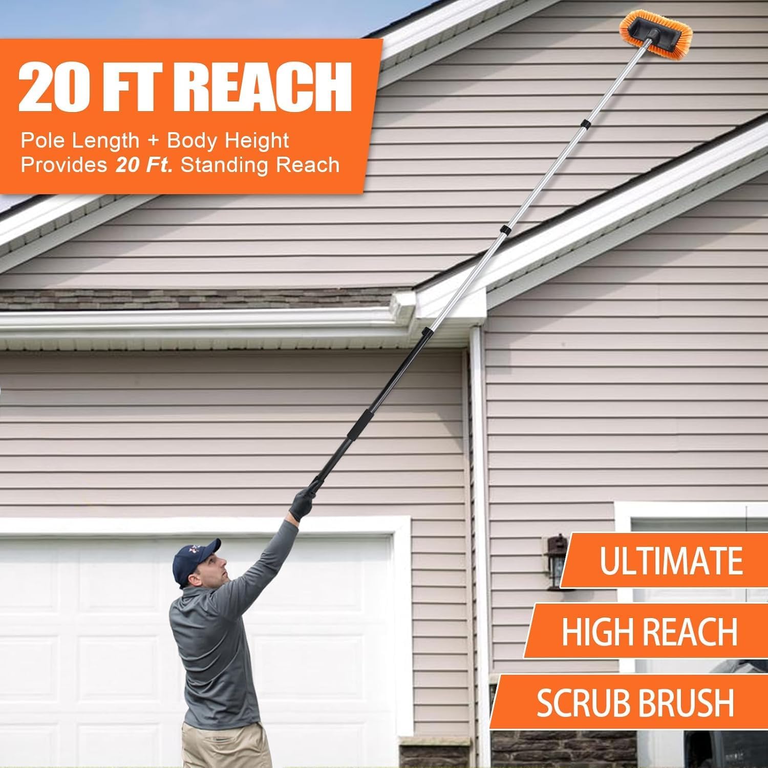 Detalle de ARTIPOLY Car Cleaning Kit 12ft extension pole