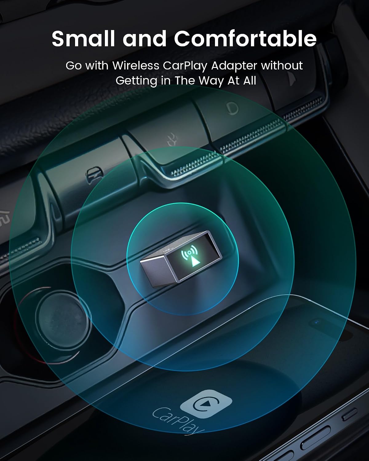 Thumbnail 6 de YJLUUJL Wireless CarPlay Adapter for iPhone (Plug & Play, 5.8 GHz WiFi + Bluetooth 5.3) — for Cars from 2016