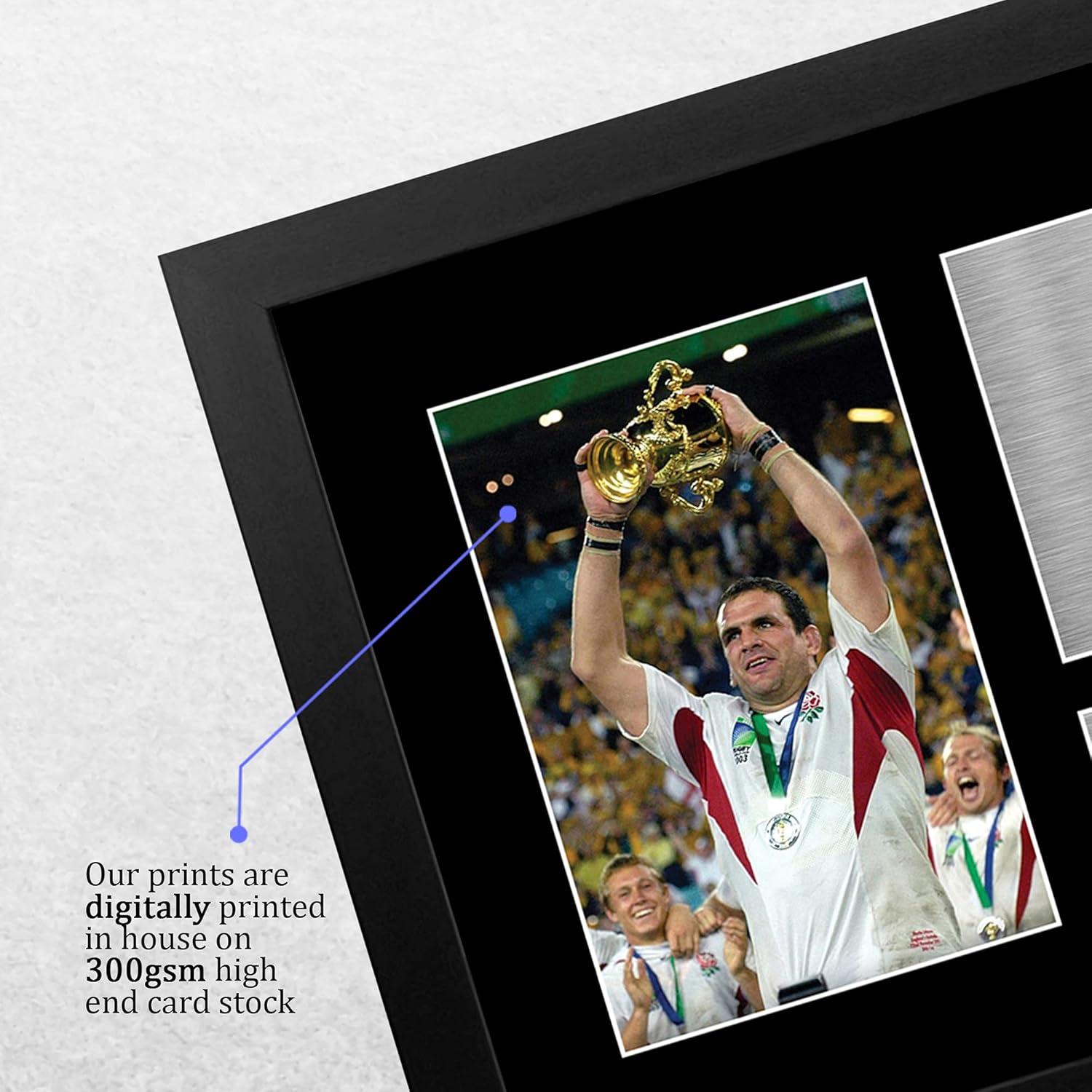Thumbnail 3 de HWC Trading Martin Johnson England signed autograph photo gift (A4 framed)