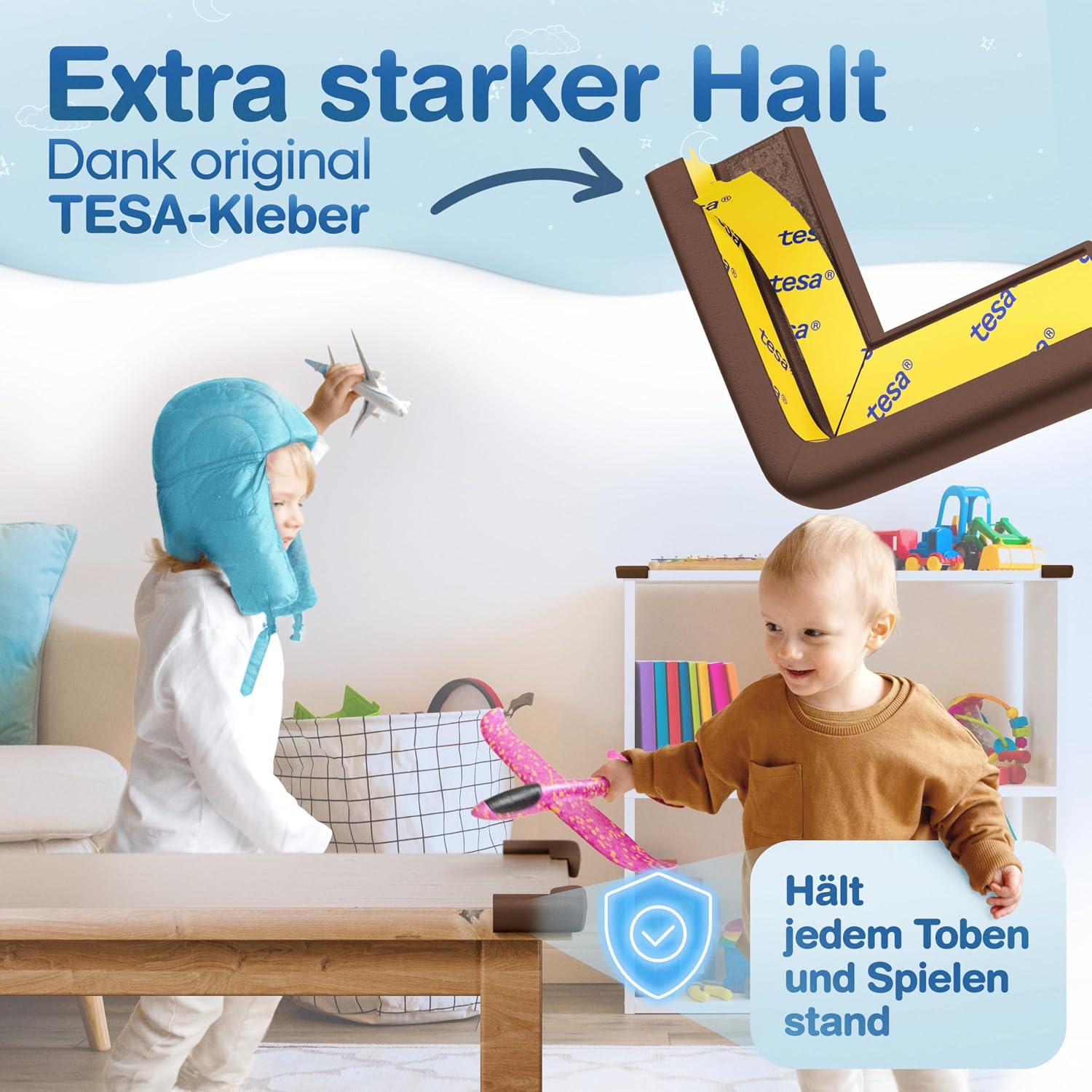 Thumbnail 1 de MUTKIND Eckenschutz Baby 20er Set Braun