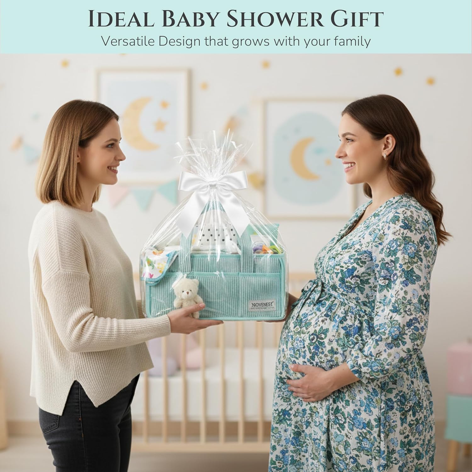 Thumbnail 5 de UPGRADED PREMIUM NOVINEST Nappy Caddy Organizer: All-in-One Nursery Storage for Home or On-the-Go
